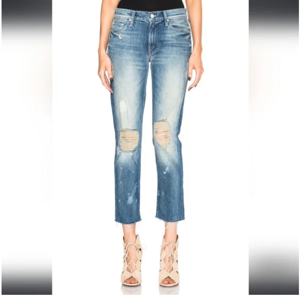 Mother | The Dropout Fray in Reckless Jeans Size 24